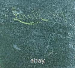 Ancien Tableau Portrait de Jeune Femme Peinture Huile Old Painting Oil Woman