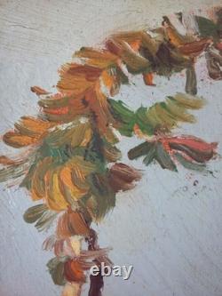Ancien Tableau Scène de Vie à Paris Peinture Huile Oil Painting Impressionism