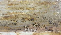 Ancien Tableau Scène de Vie à la Montagne Peinture Huile Antique Oil Painting