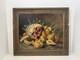 Ancien Tableau huile Sur Toile Nature morte aux Fruits/signe Encadré /peinture