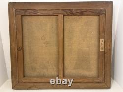 Ancien Tableau huile Sur Toile Nature morte aux Fruits/signe Encadré /peinture