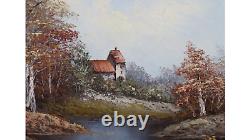 Ancien Tableau huile sur toile. Erik Albin Anton SAAF (1856-1934) Suéd