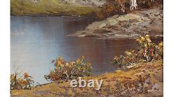 Ancien Tableau huile sur toile. Erik Albin Anton SAAF (1856-1934) Suéd