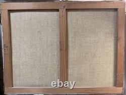 Ancien Tableau marine port voiliers signé Jean Darignan huile sur toile