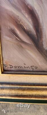 Ancien tableau F. Domingo huile sur Toile