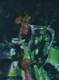 Ancien tableau Nature Morte Vase fleur expressionniste 1963 sign&eacute; Crouzil