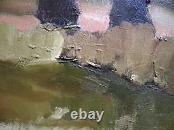 Ancien tableau XX huile paysage impressionnisme signé Charles RUTILI (1939)