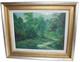 Ancien tableau, huile sur carton, signée QUINT, environs de Natzwiller Alsace