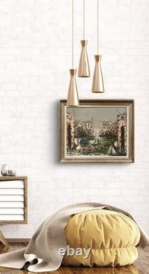 Ancien tableau huile sur toile peinture paysage canal de Venise gondole J. RAITO