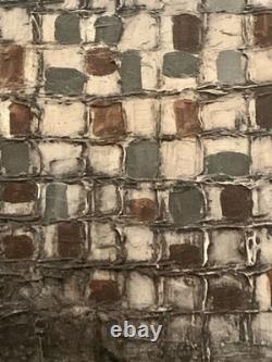 Ancien tableau huile sur toile peinture paysage canal de Venise gondole J. RAITO