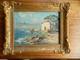 Ancien tableau marin huile sur carton sign&eacute;