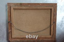 Ancien tableau peinture à l'huile sur toile