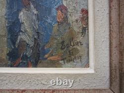 Ancien très beau tableau orientaliste signé Raymond Tellier 1931 Tunisie Tunis