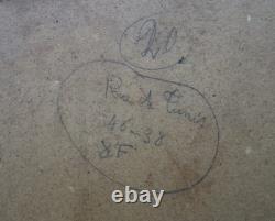 Ancien très beau tableau orientaliste signé Raymond Tellier 1931 Tunisie Tunis