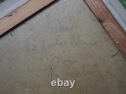 Ancien très beau tableau orientaliste signé Raymond Tellier 1931 Tunisie Tunis