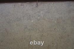 Ancien très beau tableau orientaliste signé Raymond Tellier 1931 Tunisie Tunis