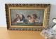 Ancienne peinture italienne huile sur toile couples non signee Tableaux Ancien