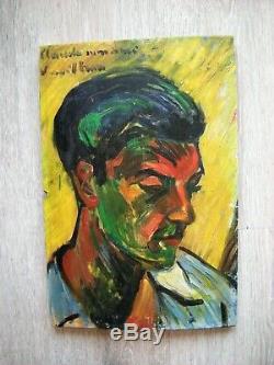 André Verdilhan (1881-1963) HSP portrait fauve ancien tableau peinture provence