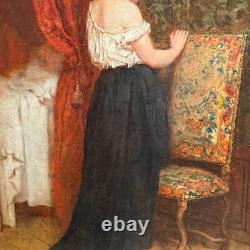 Antoine Emile Plassan (1817-1903) Devotion, Circa 1863 tableau ancien