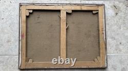 Antoine Gianelli 1896-1983 Ancien Tableau signé Paysage Port Bonifacio Corse