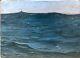 Auguste Matisse (1866-1931) Bréhat Vagues, Circa 1920 Tableau Ancien