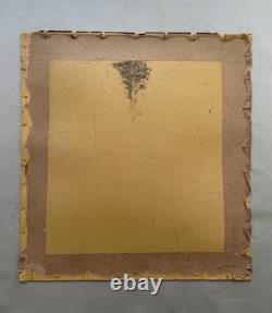Bouquet de roses, huile sur carton, tableau ancien, peinture, début XXe