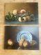 Duo de Tableaux Anciens peinture à l' huile Nature Morte Aux Fruits Époque 1900