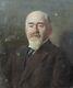 E. GELHAY tableau ancien huile toile 19e à restaurer Portrait d'Homme ARTPRICE