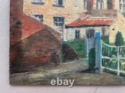 Ecole post-impressionniste, huile sur panneau, tableau ancien, peinture