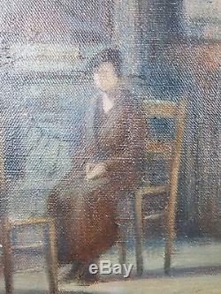 Eugène Edmond Thiéry (Français, 1875-1961) Ancien Tableau Peinture Huile