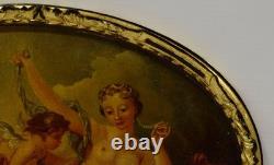 F. Boucher (1703-1770) Ancien tableau Le Triomphe de Vénus, nu, huile, copie