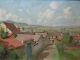 Guillaume Ernest PELLUS (1878-1945) ancien tableau toitures Impressionnisme