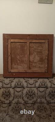 Hst Huile Sur Toile Tableau Ancien Moulin