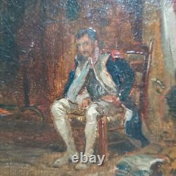Huile Tableau Ancien Empire Militaria Soldat Raymond Desvarreux 1876-1961