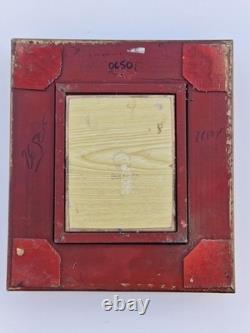 Huile sur panneau L'Amour et Psyché enfants signé tableau ancien peinture cadre