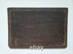 Huile sur panneau bois XIX scène animé moutons animaux Signé tableau ancien