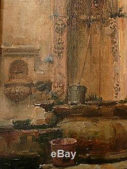 Huile sur toile, Orientaliste, Marius RENAUD(1860-1935) Tableau ancien