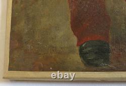 IRUBE, officier, la discussion, seduction, irube 1900, TABLEAU ANCIEN