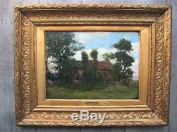 Impressionnisme 1874 Jean-Baptiste DEGREEF Rare Tableau ancien Belgique Tervuren