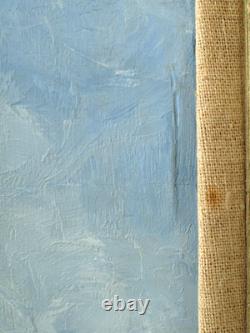 Impressionnisme, Tableau ancien, HSP, La régate, Voiliers, Signé à identifier