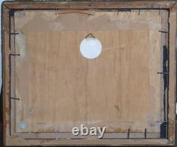 Impressionnisme, Tableau ancien, HSP, La régate, Voiliers, Signé à identifier