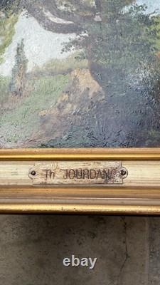 JOURDAN Théodore (1833-1908) Tableau Ancien Huile Hsp Paysage Provence Marseille
