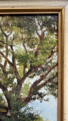 JOURDAN Théodore (1833-1908) Tableau Ancien Huile Hsp Paysage Provence Marseille
