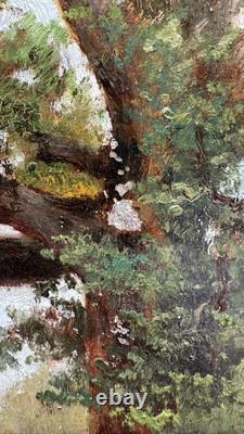 JOURDAN Théodore (1833-1908) Tableau Ancien Huile Hsp Paysage Provence Marseille
