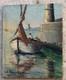 Joseph Nattero (1904-1984) Tableau Ancien sign&eacute; Marine Port Marseille