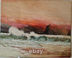KLEEHAAS Tableau ancien impressionniste monogramme T K Huile