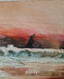 KLEEHAAS Tableau ancien impressionniste monogramme T K Huile