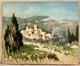 LEROUX Georges Tableau Ancien Paysage Provençal Provence Peinture Provençale
