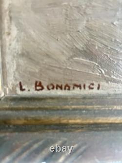 LIUIS BONAMICI tableau huile ancien