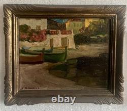 LIUIS BONAMICI tableau huile ancien